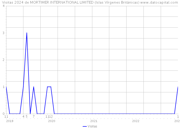 Visitas 2024 de MORTIMER INTERNATIONAL LIMITED (Islas Vírgenes Británicas) 