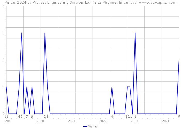 Visitas 2024 de Process Engineering Services Ltd. (Islas Vírgenes Británicas) 