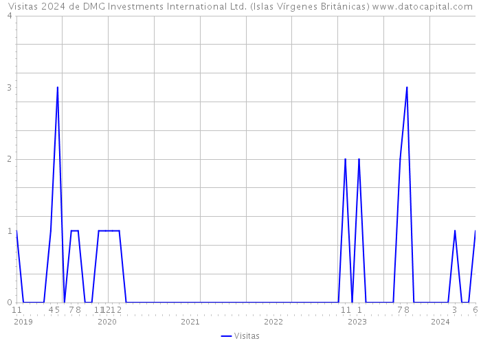 Visitas 2024 de DMG Investments International Ltd. (Islas Vírgenes Británicas) 
