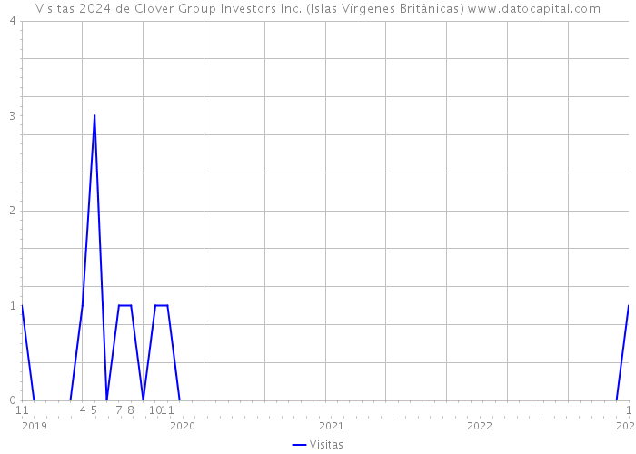 Visitas 2024 de Clover Group Investors Inc. (Islas Vírgenes Británicas) 