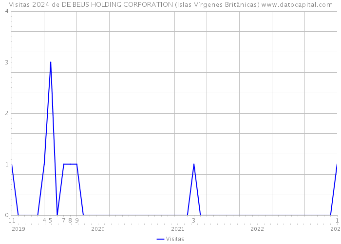 Visitas 2024 de DE BEUS HOLDING CORPORATION (Islas Vírgenes Británicas) 