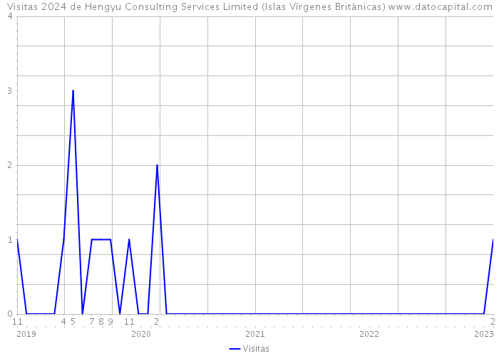 Visitas 2024 de Hengyu Consulting Services Limited (Islas Vírgenes Británicas) 