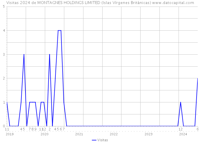 Visitas 2024 de MONTAGNES HOLDINGS LIMITED (Islas Vírgenes Británicas) 