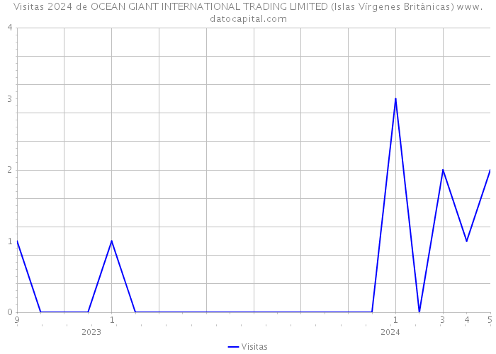 Visitas 2024 de OCEAN GIANT INTERNATIONAL TRADING LIMITED (Islas Vírgenes Británicas) 