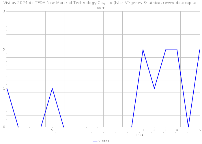 Visitas 2024 de TEDA New Material Technology Co., Ltd (Islas Vírgenes Británicas) 