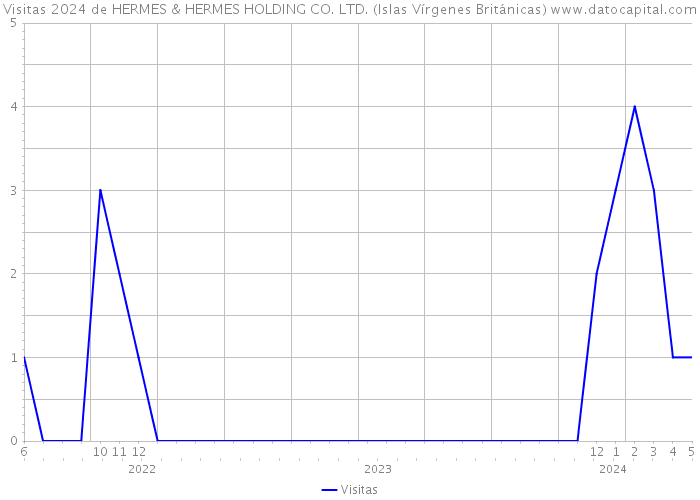 Visitas 2024 de HERMES & HERMES HOLDING CO. LTD. (Islas Vírgenes Británicas) 