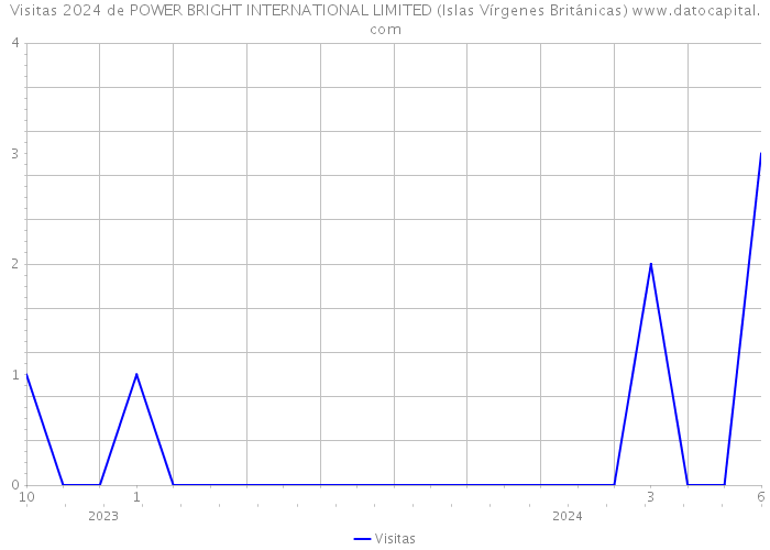 Visitas 2024 de POWER BRIGHT INTERNATIONAL LIMITED (Islas Vírgenes Británicas) 