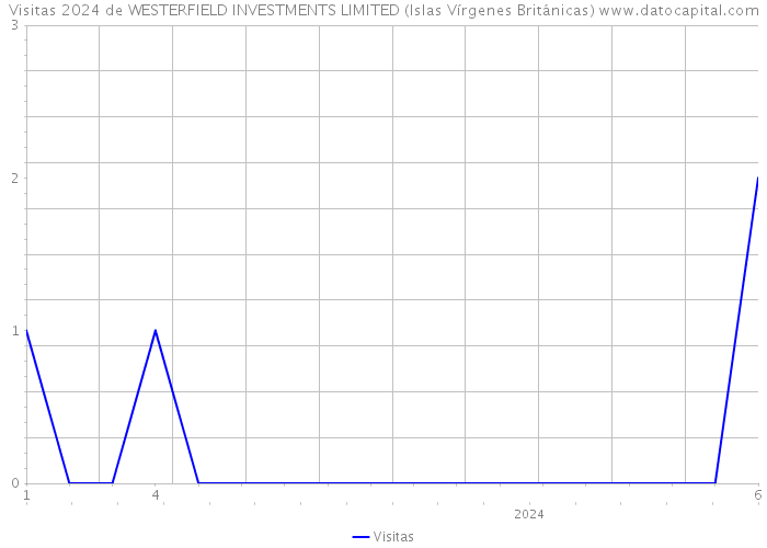 Visitas 2024 de WESTERFIELD INVESTMENTS LIMITED (Islas Vírgenes Británicas) 