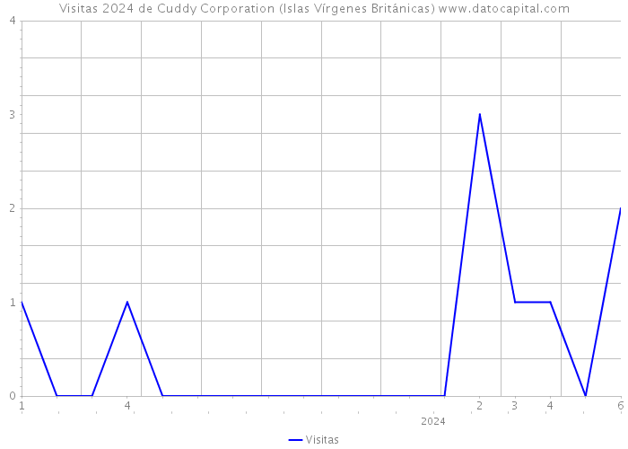 Visitas 2024 de Cuddy Corporation (Islas Vírgenes Británicas) 