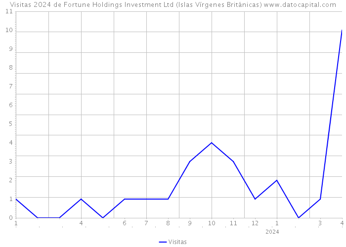 Visitas 2024 de Fortune Holdings Investment Ltd (Islas Vírgenes Británicas) 