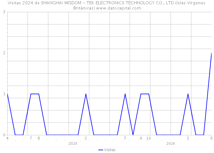 Visitas 2024 de SHANGHAI WISDOM - TEK ELECTRONICS TECHNOLOGY CO., LTD (Islas Vírgenes Británicas) 