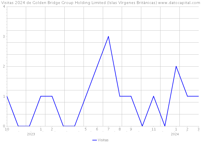 Visitas 2024 de Golden Bridge Group Holding Limited (Islas Vírgenes Británicas) 