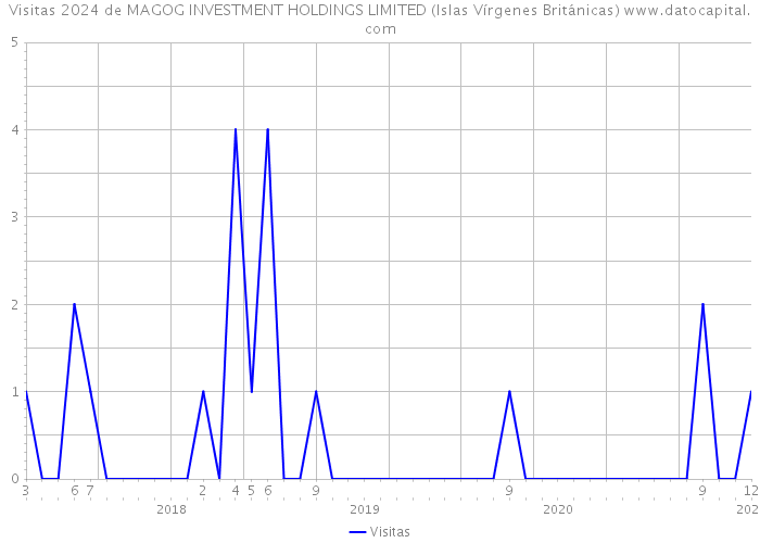 Visitas 2024 de MAGOG INVESTMENT HOLDINGS LIMITED (Islas Vírgenes Británicas) 