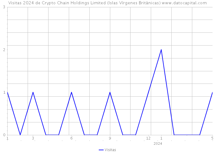 Visitas 2024 de Crypto Chain Holdings Limited (Islas Vírgenes Británicas) 