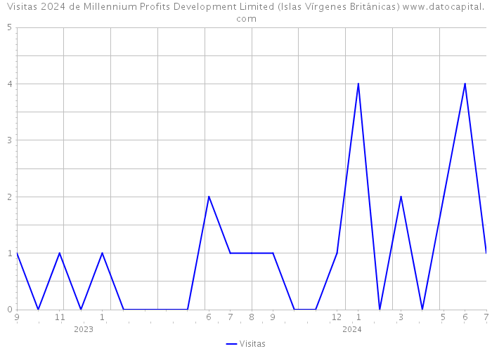 Visitas 2024 de Millennium Profits Development Limited (Islas Vírgenes Británicas) 