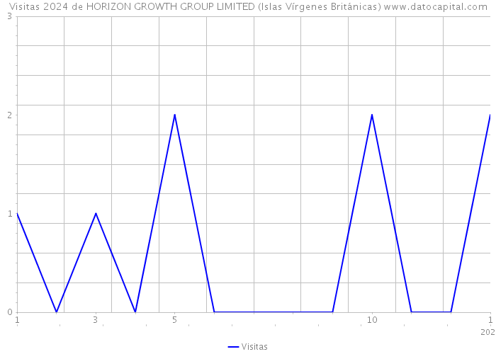 Visitas 2024 de HORIZON GROWTH GROUP LIMITED (Islas Vírgenes Británicas) 