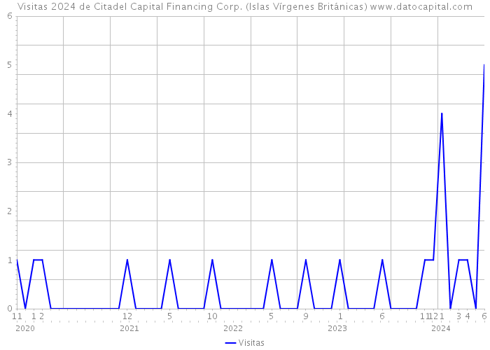 Visitas 2024 de Citadel Capital Financing Corp. (Islas Vírgenes Británicas) 
