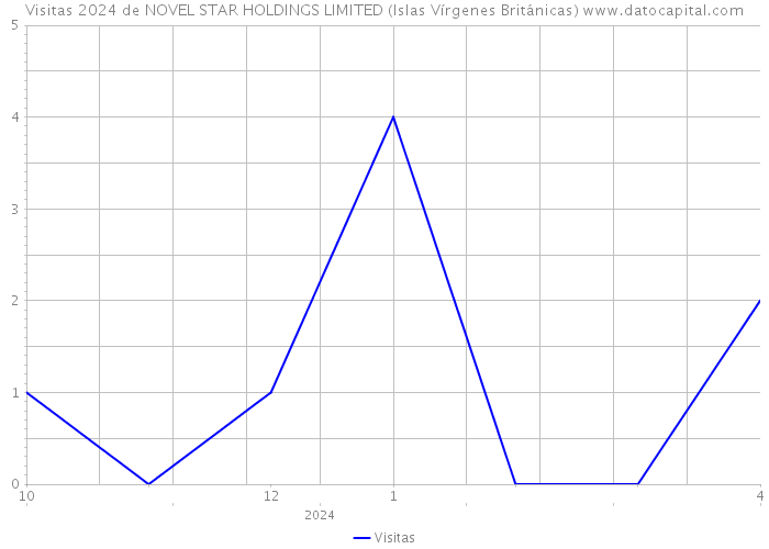 Visitas 2024 de NOVEL STAR HOLDINGS LIMITED (Islas Vírgenes Británicas) 