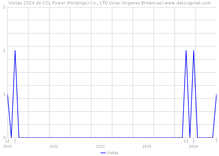 Visitas 2024 de CCL Power (Holdings) Co., LTD (Islas Vírgenes Británicas) 