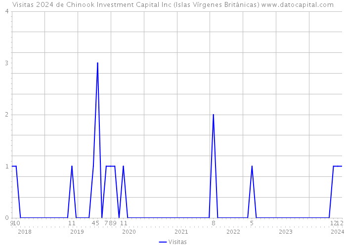 Visitas 2024 de Chinook Investment Capital Inc (Islas Vírgenes Británicas) 