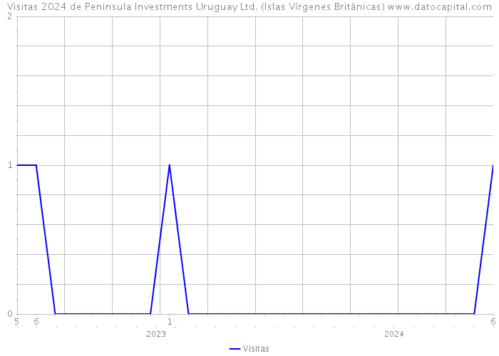 Visitas 2024 de Peninsula Investments Uruguay Ltd. (Islas Vírgenes Británicas) 