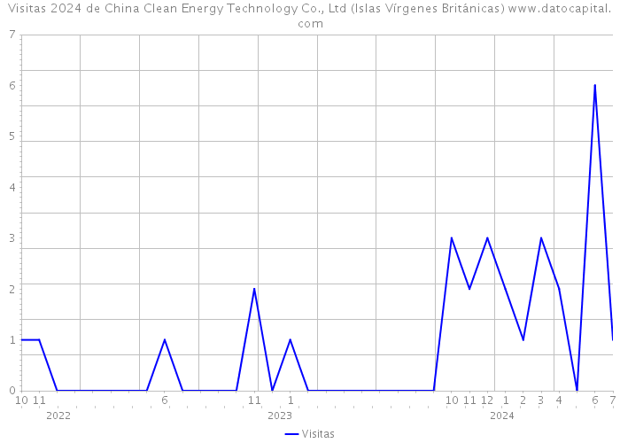 Visitas 2024 de China Clean Energy Technology Co., Ltd (Islas Vírgenes Británicas) 