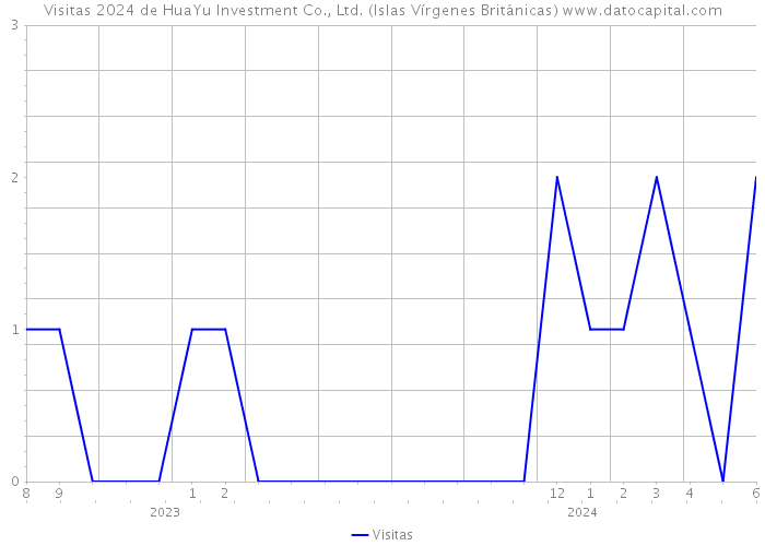 Visitas 2024 de HuaYu Investment Co., Ltd. (Islas Vírgenes Británicas) 