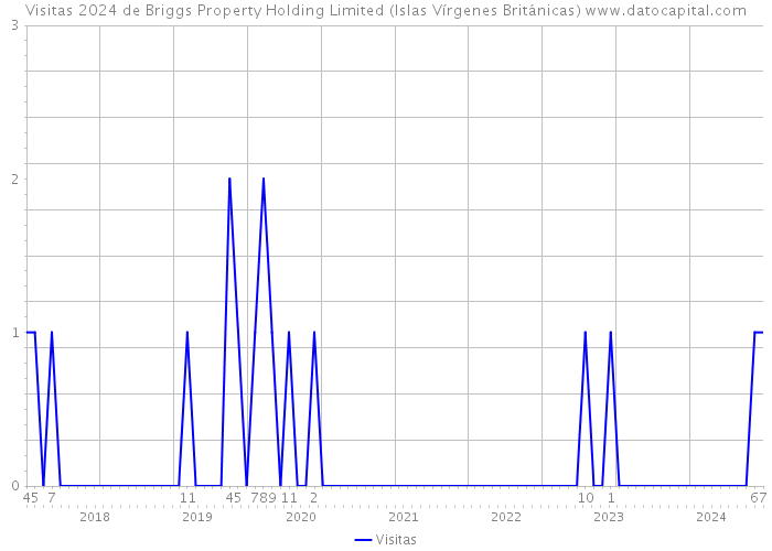 Visitas 2024 de Briggs Property Holding Limited (Islas Vírgenes Británicas) 