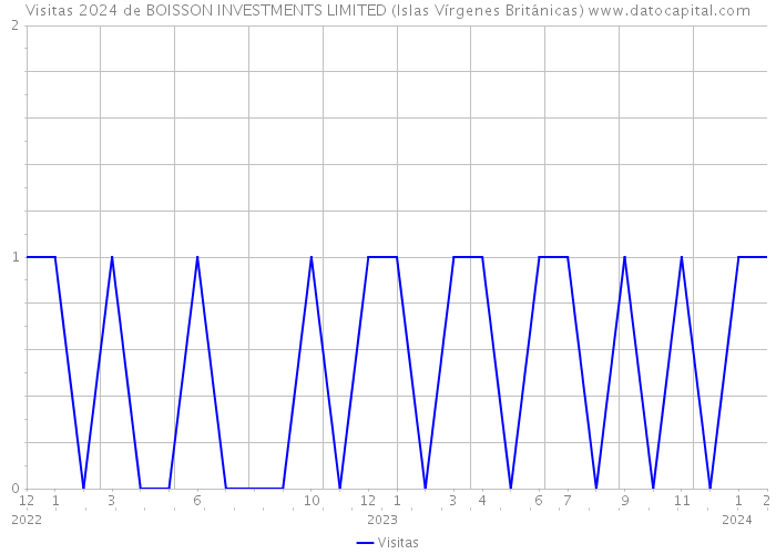 Visitas 2024 de BOISSON INVESTMENTS LIMITED (Islas Vírgenes Británicas) 