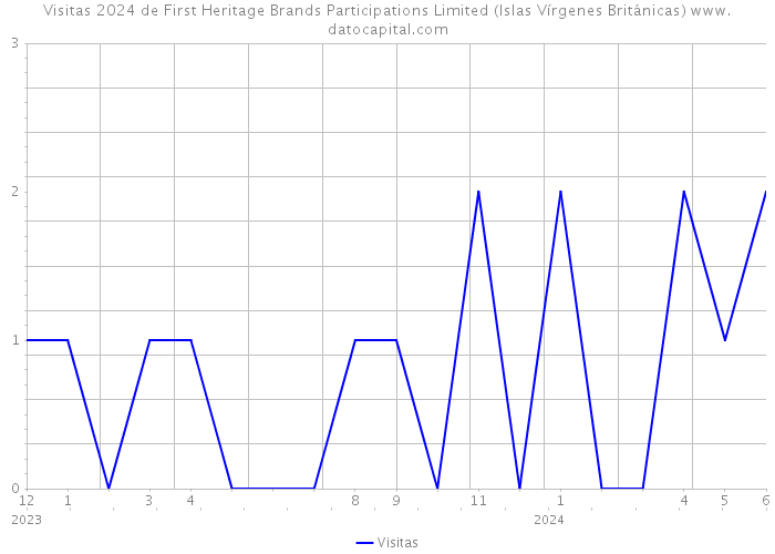 Visitas 2024 de First Heritage Brands Participations Limited (Islas Vírgenes Británicas) 