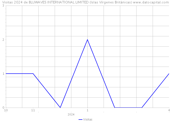 Visitas 2024 de BLUWAVES INTERNATIONAL LIMITED (Islas Vírgenes Británicas) 