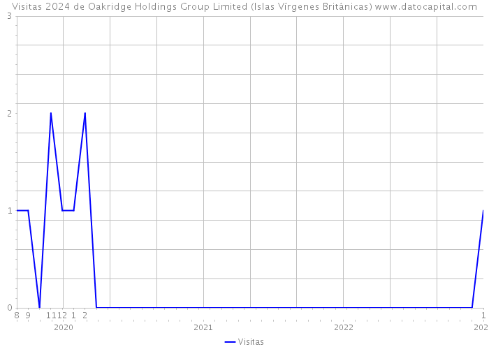 Visitas 2024 de Oakridge Holdings Group Limited (Islas Vírgenes Británicas) 