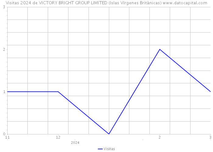 Visitas 2024 de VICTORY BRIGHT GROUP LIMITED (Islas Vírgenes Británicas) 