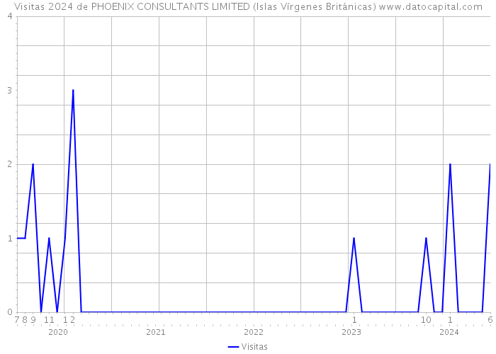Visitas 2024 de PHOENIX CONSULTANTS LIMITED (Islas Vírgenes Británicas) 