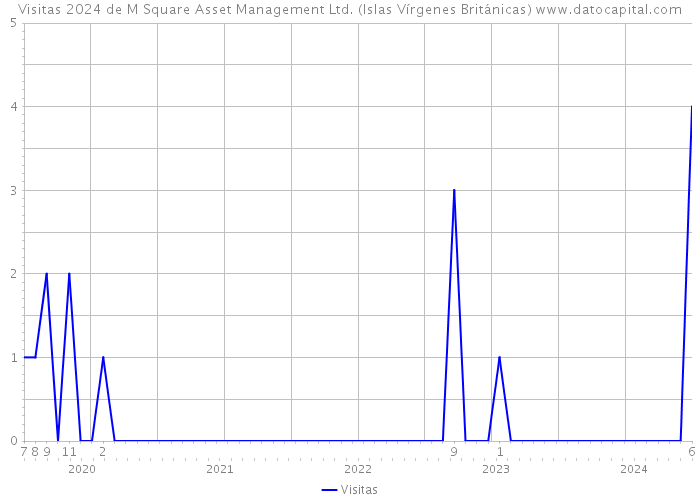 Visitas 2024 de M Square Asset Management Ltd. (Islas Vírgenes Británicas) 