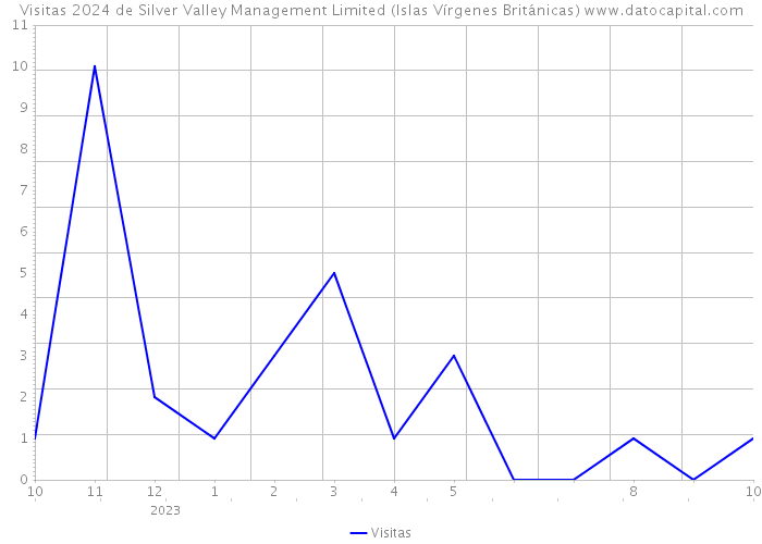 Visitas 2024 de Silver Valley Management Limited (Islas Vírgenes Británicas) 