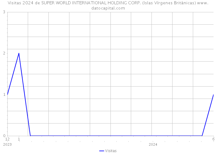 Visitas 2024 de SUPER WORLD INTERNATIONAL HOLDING CORP. (Islas Vírgenes Británicas) 