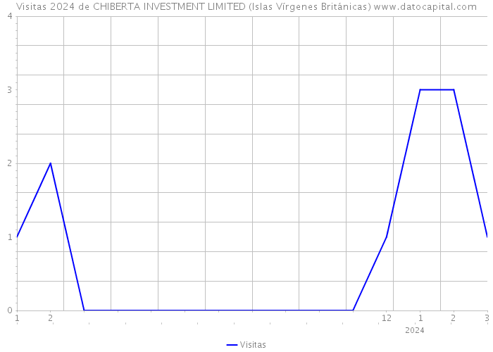 Visitas 2024 de CHIBERTA INVESTMENT LIMITED (Islas Vírgenes Británicas) 