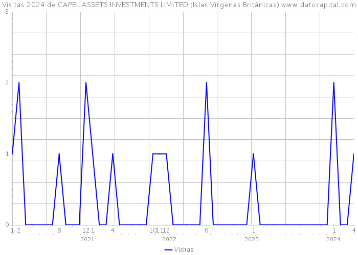 Visitas 2024 de CAPEL ASSETS INVESTMENTS LIMITED (Islas Vírgenes Británicas) 
