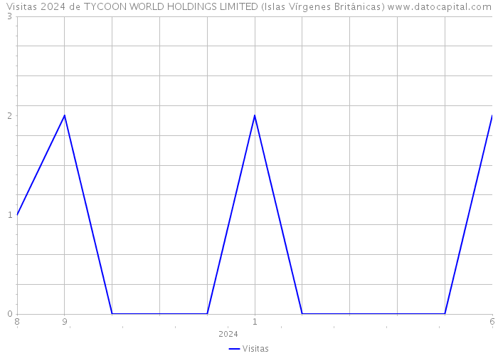 Visitas 2024 de TYCOON WORLD HOLDINGS LIMITED (Islas Vírgenes Británicas) 