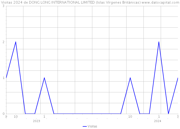Visitas 2024 de DONG LONG INTERNATIONAL LIMITED (Islas Vírgenes Británicas) 