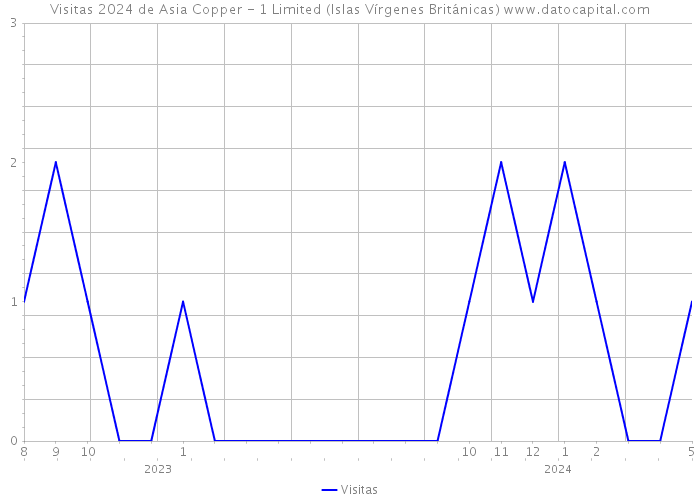 Visitas 2024 de Asia Copper - 1 Limited (Islas Vírgenes Británicas) 