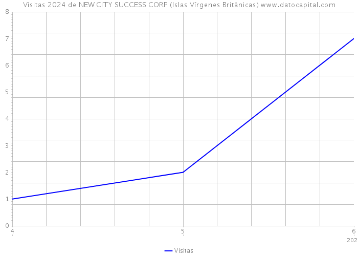 Visitas 2024 de NEW CITY SUCCESS CORP (Islas Vírgenes Británicas) 