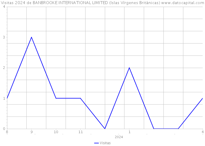 Visitas 2024 de BANBROOKE INTERNATIONAL LIMITED (Islas Vírgenes Británicas) 