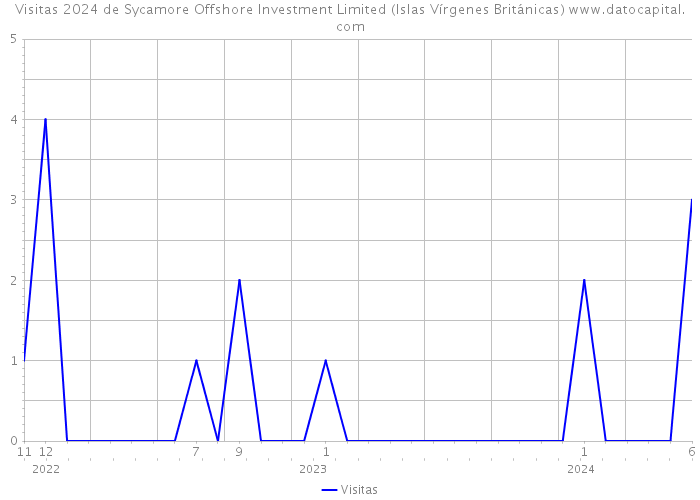 Visitas 2024 de Sycamore Offshore Investment Limited (Islas Vírgenes Británicas) 