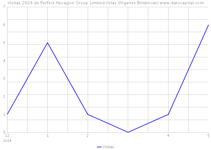Visitas 2024 de Perfect Hexagon Group Limited (Islas Vírgenes Británicas) 