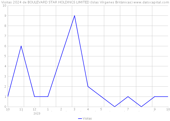 Visitas 2024 de BOULEVARD STAR HOLDINGS LIMITED (Islas Vírgenes Británicas) 