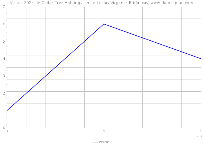 Visitas 2024 de Cedar Tree Holdings Limited (Islas Vírgenes Británicas) 