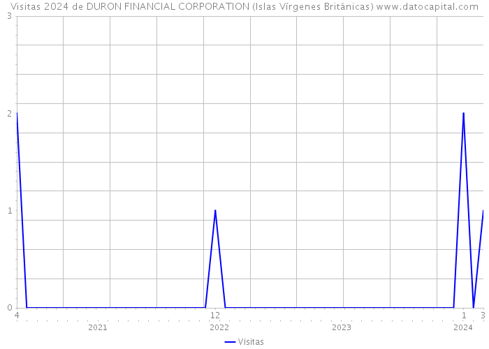 Visitas 2024 de DURON FINANCIAL CORPORATION (Islas Vírgenes Británicas) 