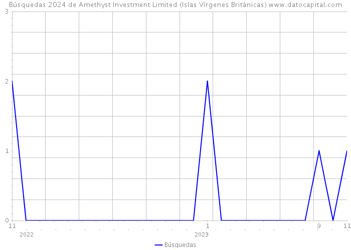 Búsquedas 2024 de Amethyst Investment Limited (Islas Vírgenes Británicas) 